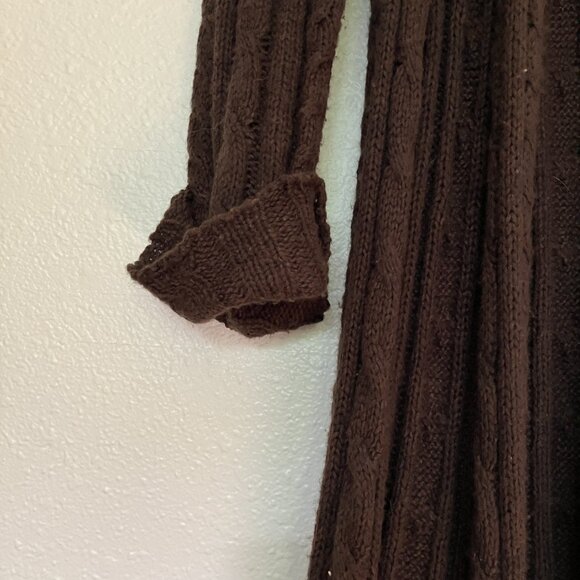 Soft Surroundings Wool Blend Long Sleeve Brown Cardigan Size Small - Picture 8 of 9